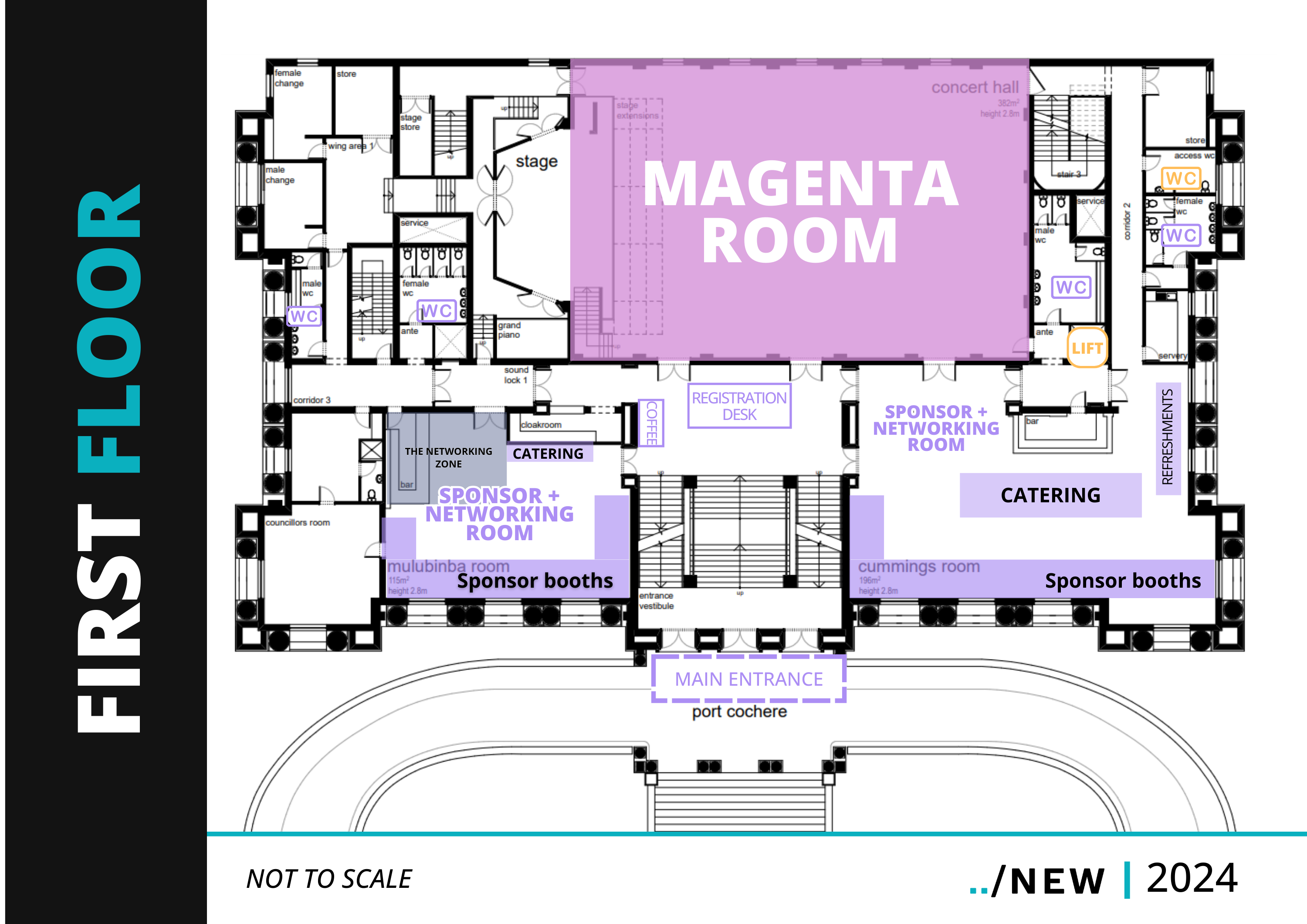 First floor map of the venue
