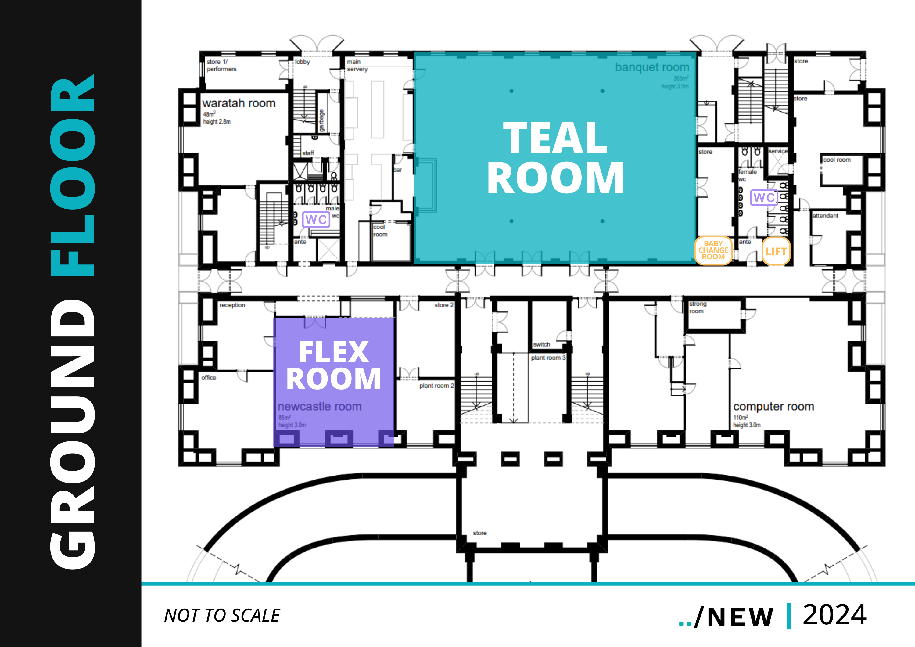 Ground floor map of the venue